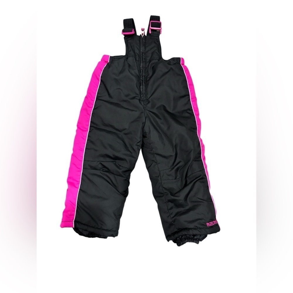 Pacific Trail Girls Size 18M Bib Overall Snow Pants Winter Pink Black Infant Ski